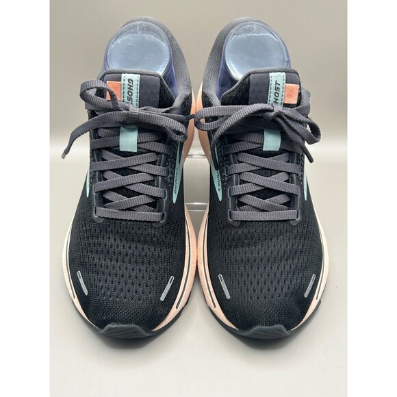 Brooks Ghost 14 Womens Running Athletic Shoes Black Pink Size 7.5 Supportive - Picture 4 of 8
